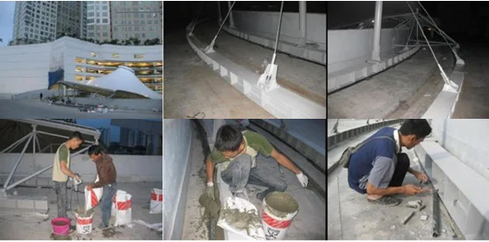 Steel Curve Beam Grout at Piazza, Gandaria City, Jakarta